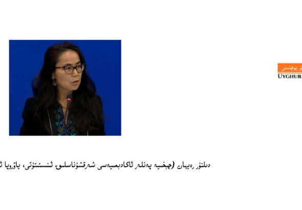 دىلنۇر رەيھان (چېخىيە پەنلەر ئاكادېمىيەسى شەرقشۇناسلىق ئىنىستىتۇتى، ياۋروپا ئۇيغۇر ئىنىستىتۇتى)