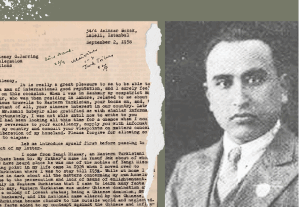 Isa yüsüp aliptékinning shiwétsiye arxiplirida saqliniwatqan bir nechche parche mektupi