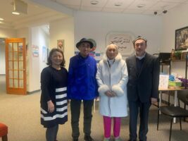 Uyghurlarning meniwi anisi rabiye qadir dunya mongghullar qurultiyi re'isi shi xeyming bilen körüshüp, ortaq mesililer heqqide söhbetleshti