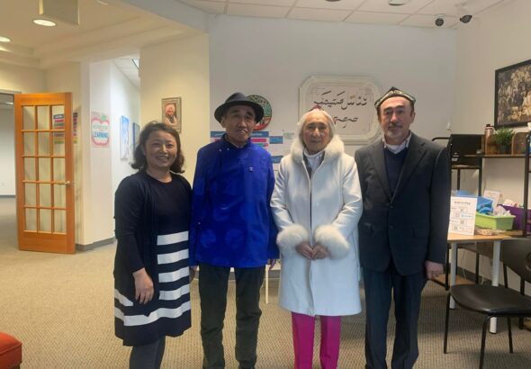 Uyghurlarning meniwi anisi rabiye qadir dunya mongghullar qurultiyi re'isi shi xeyming bilen körüshüp, ortaq mesililer heqqide söhbetleshti